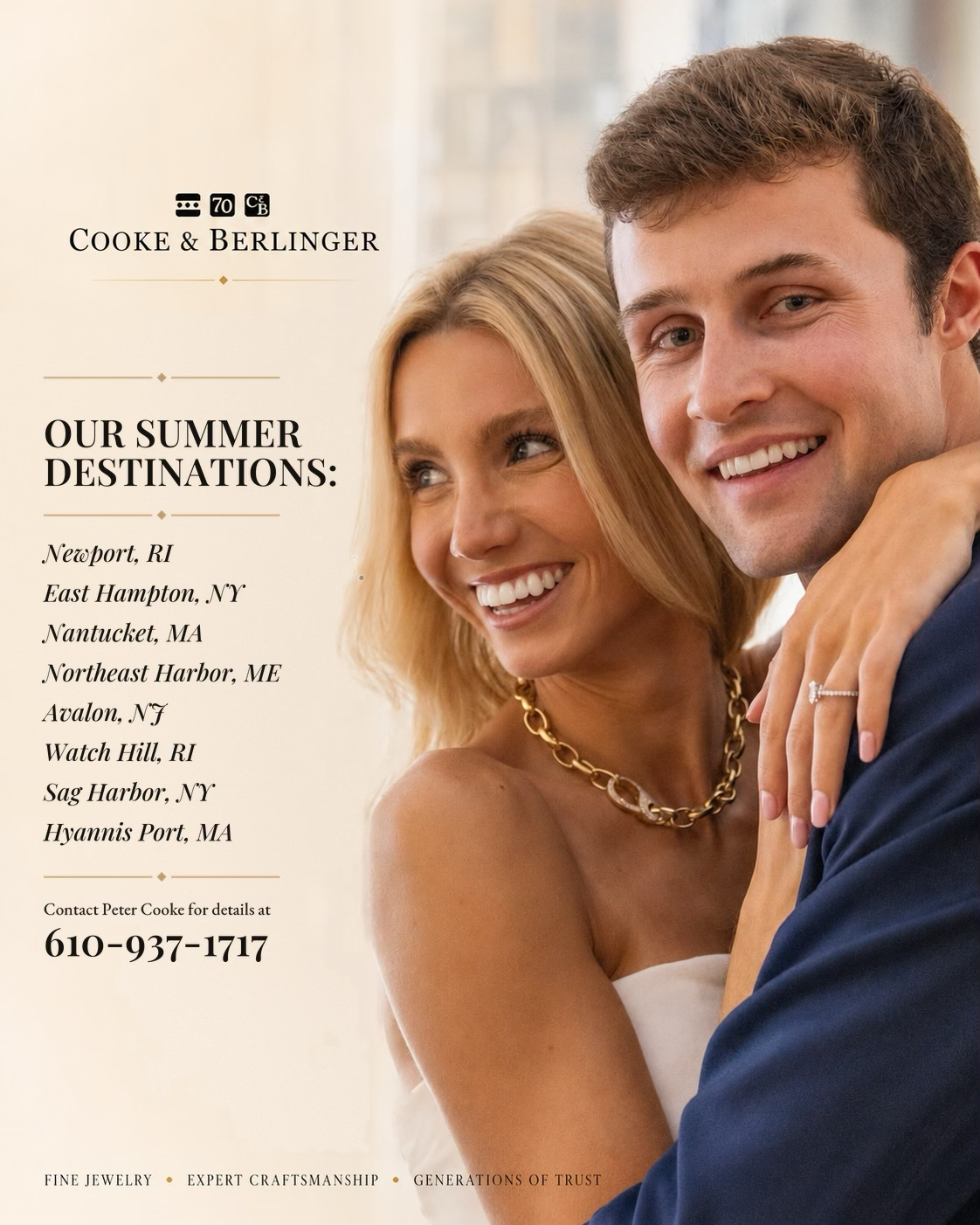 Cooke & Berlinger Summer Destinations campaign graphic