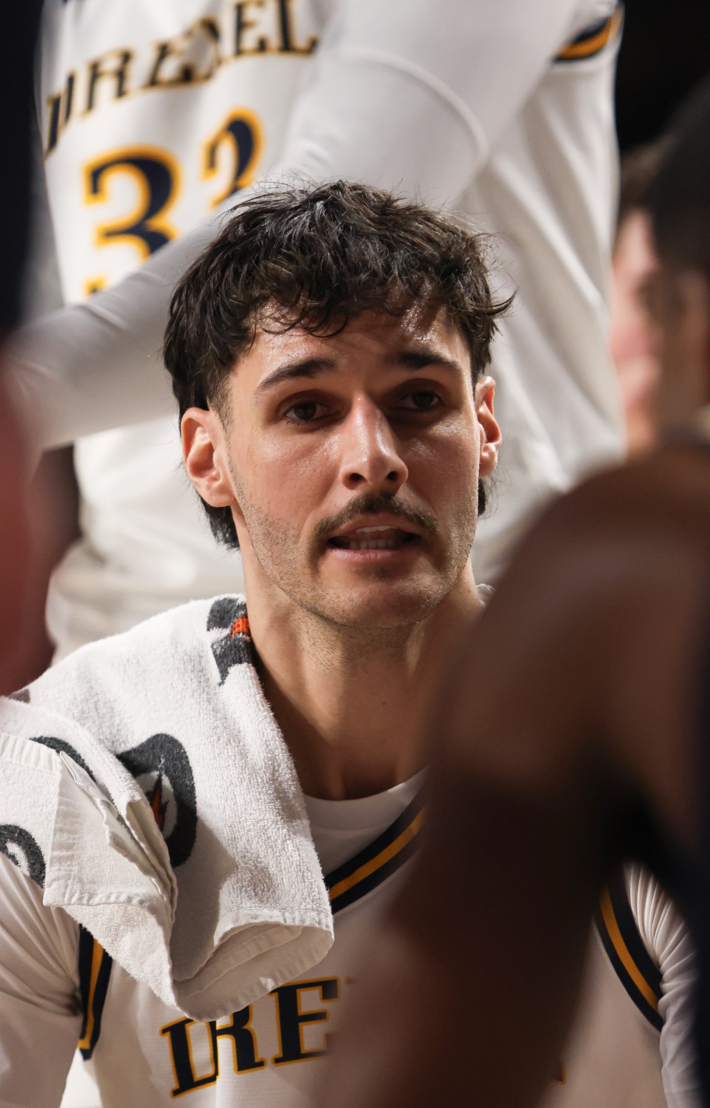 Drexel basketball courtside portrait