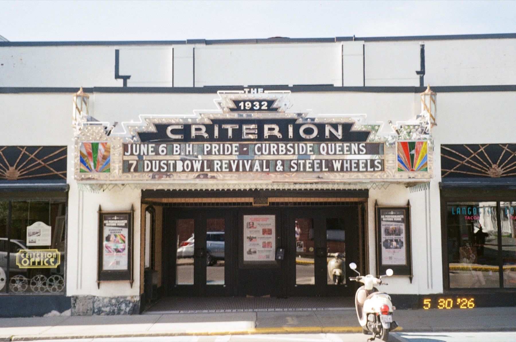 Criterion theater marquee in Maine